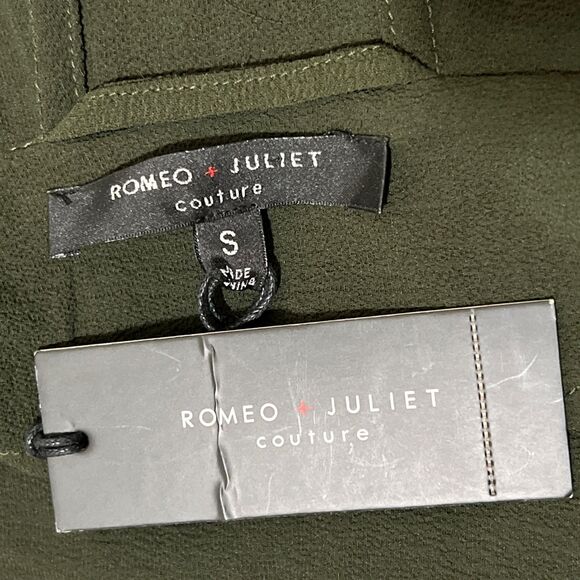 NWT Romeo and Juliet Couture Jacket Womens Size S Olive Parka Hooded Long - Picture 4 of 15